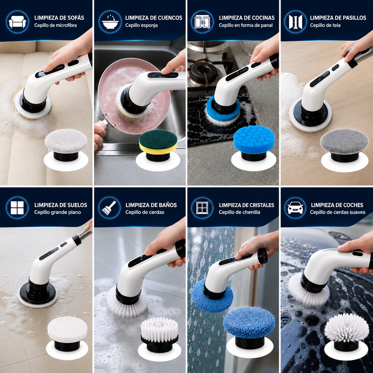 9-in-1 Multi-purpose Cordless Scrubber