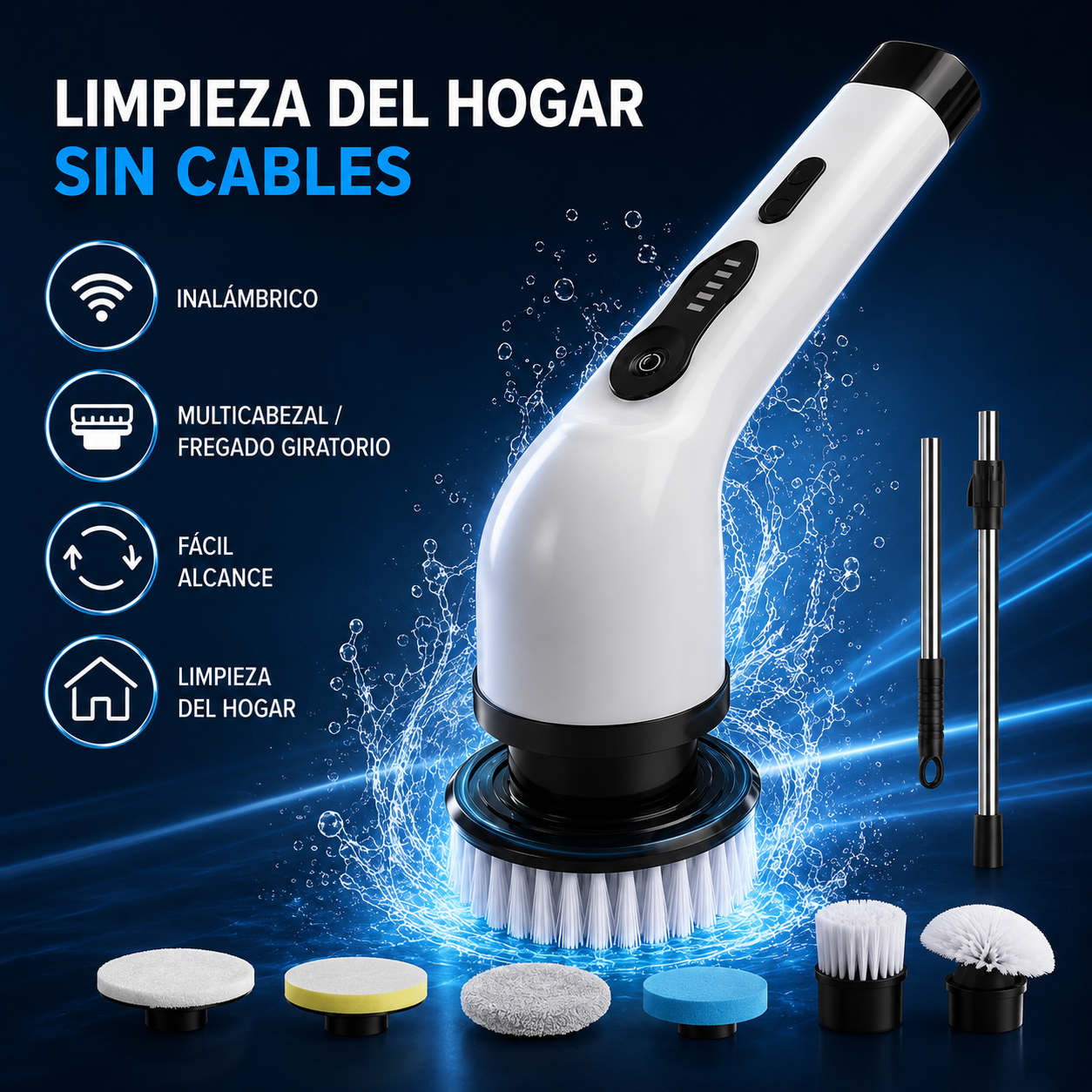 9-in-1 Multi-purpose Cordless Scrubber