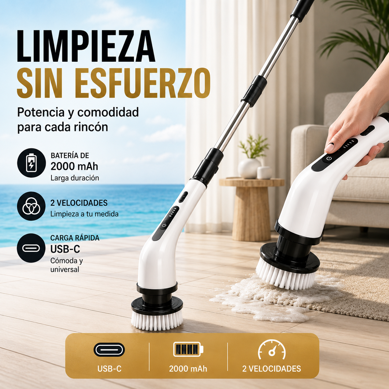 9-in-1 Multi-purpose Cordless Scrubber